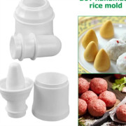 1-delad risbollsmaskinsform, DIY risbollsform, multifunktionell form, ny arancinotto konisk rund risbollstillverkare