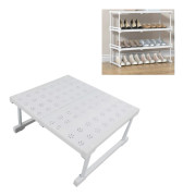 Expandable Storage Shelf for Wardrobe, Easy to Install, High Load Capacity, Space-Saving Storage Cabinet for Kitchen, Bathroom, Pantry