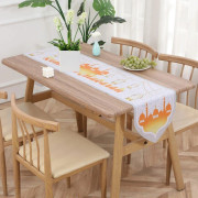 Ramadan Dekoration Bordslöpare Hem Duk VIT white