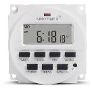 15,98 tum LCD Digital Timer 12V DC 7 dagar Programmerbar Tidbrytare TM618N-4-WELLNGS