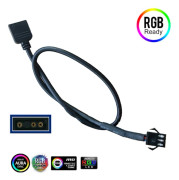 Moderkort RGB Adapter Konverteringskabel 5V 3Pin / 12V 4Pin Led 3P Male