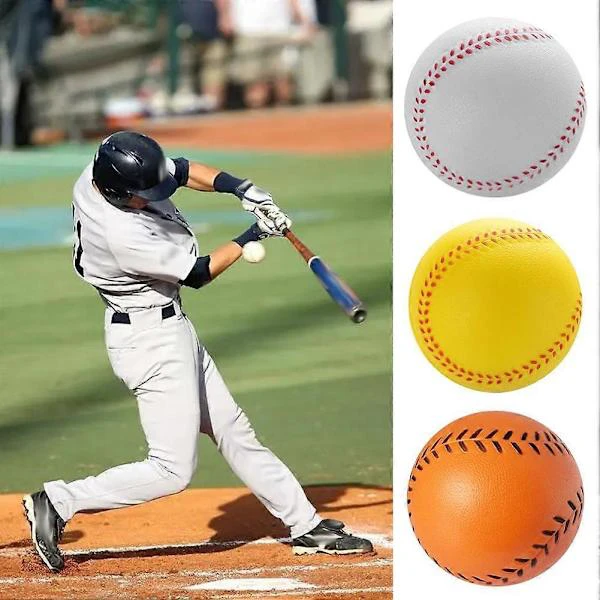 5 st PU Svamp Baseboll Mjuk Svamp Utomhus Sport Träning Baseboll