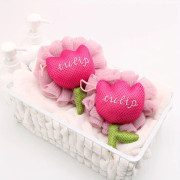 2-pack badbollar i blomform - Stora, mjuka, skonsamt exfolierande bad- och duschbollar, lätt hängande design med hängögla tulip bath flower