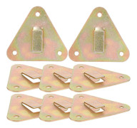 8 st Brandbekämpningsapparat Väggmonterad Brandbekämpningsapparatkrok för Hem (FMY) As Shown 6.50X6.00X0.30CM