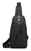 Sling Bag för män, axelväskor, Sling Ryggsäck med USB-laddningsport -2