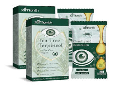 1-5X Ögonlockrengöringservetter Ögonkvalsterborttagningsservetter Tea Tree Oil Återfuktande för torra ögon Rengöringservetter Kliande ögon