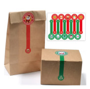 100pcs Merry Christmas Stickers Snowman Trees Decorative Stickers Wrapping Gift Box Label New Year Christmas Tags Navidad 2023