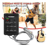 Fishman 4-bands 301 Eq Tuner Piezo Mic Presys Blend Akustisk Gitarr Pickup Förförstärkare