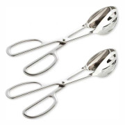 Buffé Tång 2-pack Rostfritt Stål Buffé Fest Catering Serveringstång Tjockning Mat Serveringstång Salladstång Kaktång Brödtång Kökstång_