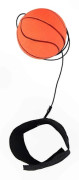 Hög-elastisk fotbollsformad handledsband studsboll för inomhuslek Orange