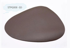 4-pack Placemats för bord Vattentät Halkfri Läderunderlägg Kökstillbehör, Brun