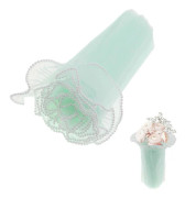 Blomsteromslagsnätpapper, pärlkantsbukettförpackningspapper, bukettomslag (LGL)