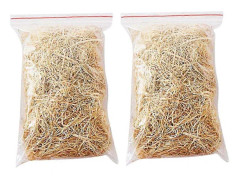 2 Påsar Korgfyllning Raffiapapper Krusat Papper för Förpackning Presentförpackningsfyllning