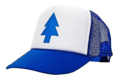 Dipper Gravity Falls Curved Bill BLUE PINE TREE Trucker Hat Baseball Cap Unisex