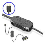 5v Argb-kontroller 3pin Sata-strömförsörjning stationär dator för chassifläkt Led
