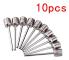 10 st Sportboll Uppblåsningspump Nål För Fotboll Basketboll Inflatable Luftventiladapter Rostfritt Stål Pumpstift 10 PCS