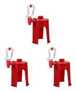 3X Sodavattenautomat Fizz Dispenser Dryckesautomat Vattendispenser Party Cola Sprite Röd