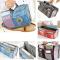 Organizer Insert Bag Dam Nylon Rese Insert Organizer Purse Purse Stor kosmetikaväska
