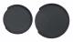 2-pack gummi akustisk gitarr ljudhål lock feedback reducer buff