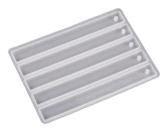Bokmärke Epoxiharts Gjutmodell DIY Hantverk Silikon Bokmärke Tillverkningsverktyg Rektangel 13,7x1,4cm