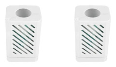2X Mopptrasor Silver Ion Bakteriostatisk Modul för Dammsugare Reservdelar X10 S10 W10S S20 X20 Vit