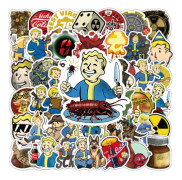 100X nya klassiska Fallout-klistermärken Vault Dweller Boy Vault-Tec Corporation Telefon