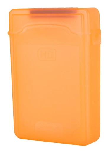 Hårddiskförvaringsbox Case ORANGE