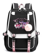 45cm Sanrios Cartoon Kawaii Kuromi My Melody Cinnamoroll Skolryggsäck Stor Kapacitet Casual Lätt Söt Ryggsäck Kuromi1 Kuromi7