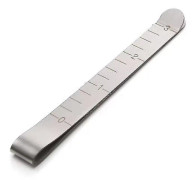 Rostfria syklämmor för fastsättning och markering Tillbehör 3 tum Mätning Quiltlinjal Tillbehör(2st, Silver) -z