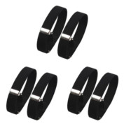 1/2/3/5 2 st Mode Herrskjorta Ärmhållare Elastisk Svart 2x32cm 3-pack