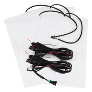 4st Universal Kolfiber Bil Uppvärmd Sätesvärmare Kit med Rund Strömbrytare