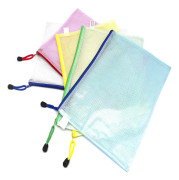 5 st A4-plastfickor med dragkedja - Extra tjocka nätfickor med dragkedja för dokument, ziplock-påsar, A4-plastfickor, skolmaterial