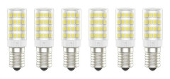 6-pack E14 LED-lampor 5W (motsvarande 50W), kallvitt 6000K, 300 lumen, ej dimbara, energiklass A+ - Kompatibla med Philips