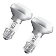 Halogenlampa / Classic R63 / E27-sockel / dimbar / 46 Watt - 60 Watt Ersättning / varmvit - 2700K / 2-pack - Vikbox