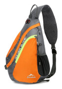 Friluftsliv Cross Body Bag Sport Klättring Väska Polyester Dragkedja Axelväska Orange