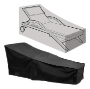Solstolsskydd, Vattentätt Skydd för Solstol i Trädgården Svart 200*70*40*68cm
