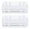 2-pack plastprovrörsställ 60 hål Labprovrörsställ 16mm