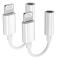 2 Pack-apple Lightning To 3.5 Mm Headphone Jack Adapter Connector