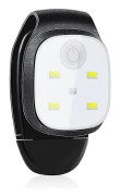 3 st Utomhus Natt Clip On Löparlampor Reflex USB Uppladdningsbar LED-lampa (FMY)