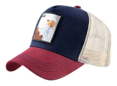 Unisex Djur Mesh Trucker Hat Snapback Broderad Patch Ba S