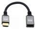 Typ A HD-061-BK 15cm HDMI Typ-A Hane till Hona Förlängningskabel Konverterare Stöd HDTV 4K 60hz 3D