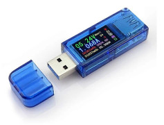 AT34 USB 3.0 Färg LCD Voltmeter Amperemeter Spänning Strömmätare Multimeter Batteriladdning Effektmätare