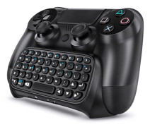 2025 Senaste Modell TNP PS4 Chatpad - PS4 Handkontroll Tangentbordsfäste, Kompakt Design - Det Ultimata QWERTY Gamepad Tangentbordet för Playstat