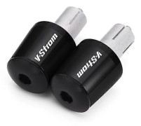 Motorcykelstyre Ändar Handtag Styrändar Kompatibla med Suzuki VStrom 650 V-Strom 650 1000 1050/xt DL250 DL650 dl1000 Tillbehör-WELLNGS Black