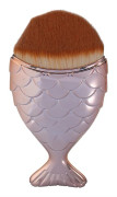 Professionell fiskstjärt sminkborste puder foundation contour blush kosmetisk verktyg (roséguld)
