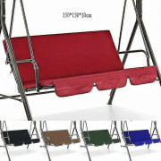 Swing Seat Canopy Cover 3-sits Utomhus Trädgård Terrass Vattentät Gårdsupphängning Flerfärgad_Kvalitetsprodukter