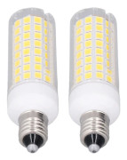 2 st LED-majslampa 102 LED 10W dimbar naturligt ljus E11-lampa för hem belysning AC 100 till 120V