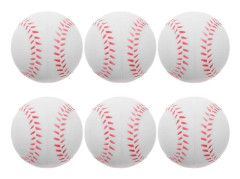 6 st Färgade Övningsbollar Tränings Softbollar PU Träning Basebollar för Utomhus-Perfekt