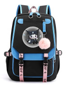 45cm Sanrios Cartoon Kawaii Kuromi My Melody Cinnamoroll Skolryggsäck Stor Kapacitet Casual Lätt Söt Ryggsäck Kuromi1 Kuromi16