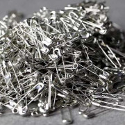 1000 st - Säkerhetsnålar, Säkerhetsnålar Bulk Metall Silver Sömnadsnålar Klädklämmor Verktyg Dekorativa Säkerhetsnålar 2,2 cm (FMY)